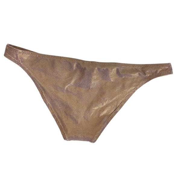 Solid & Striped Size Large Bronze Metallic Bikini Bottom - Picture 1 of 8